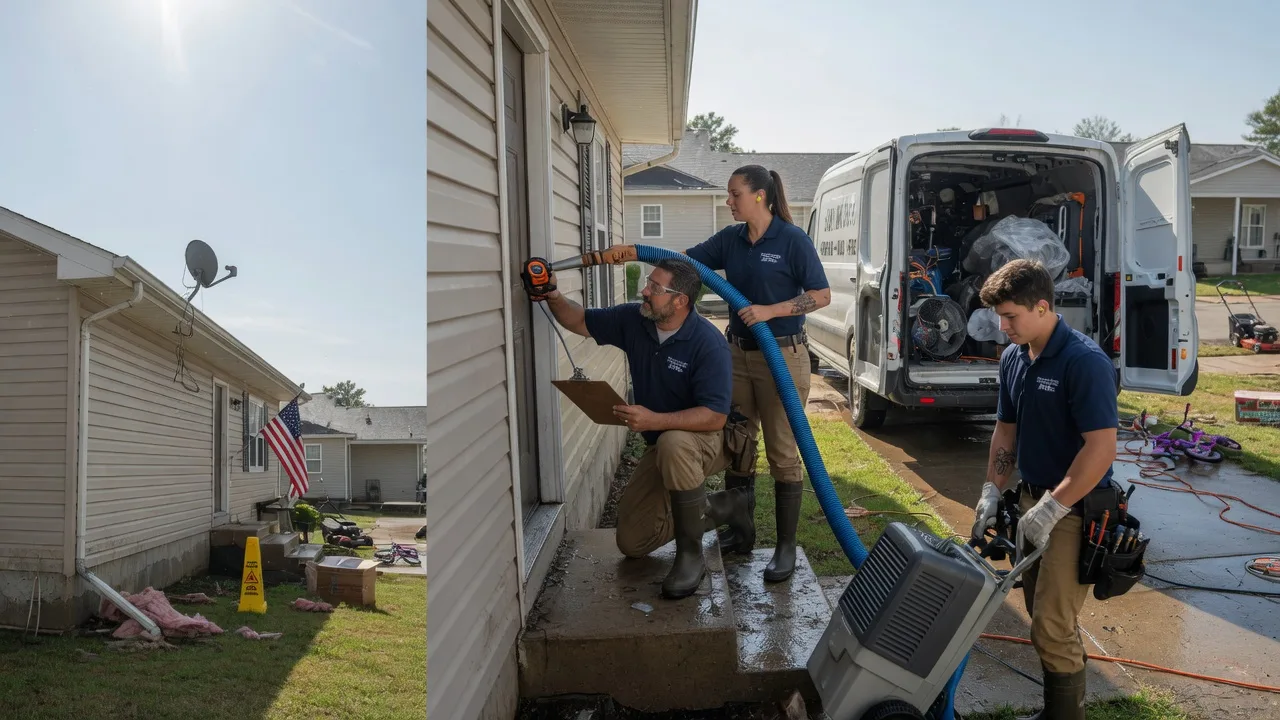 Ceiling Water Damage Restoration in Rosendale, WI near me